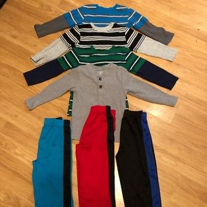 Lot of shirts and pants